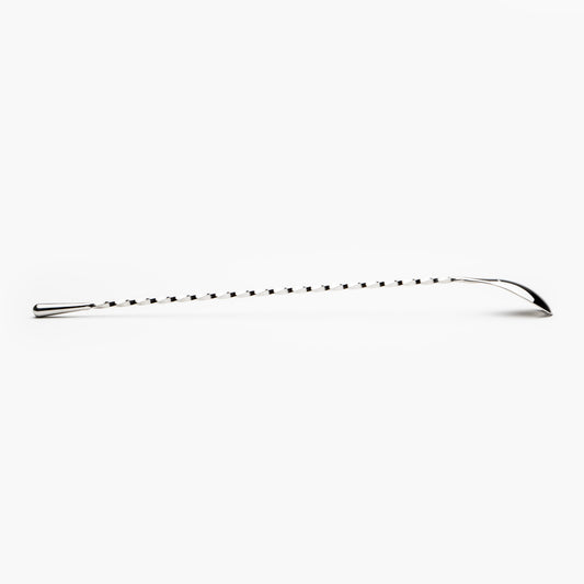 Yukiwa 30cm teardrop barspoon in silver