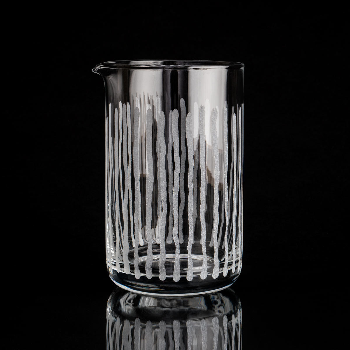M-TAKA 550ml vertical striped mixing glass