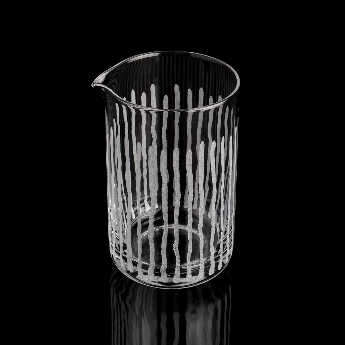 M-TAKA 550ml vertical striped mixing glass